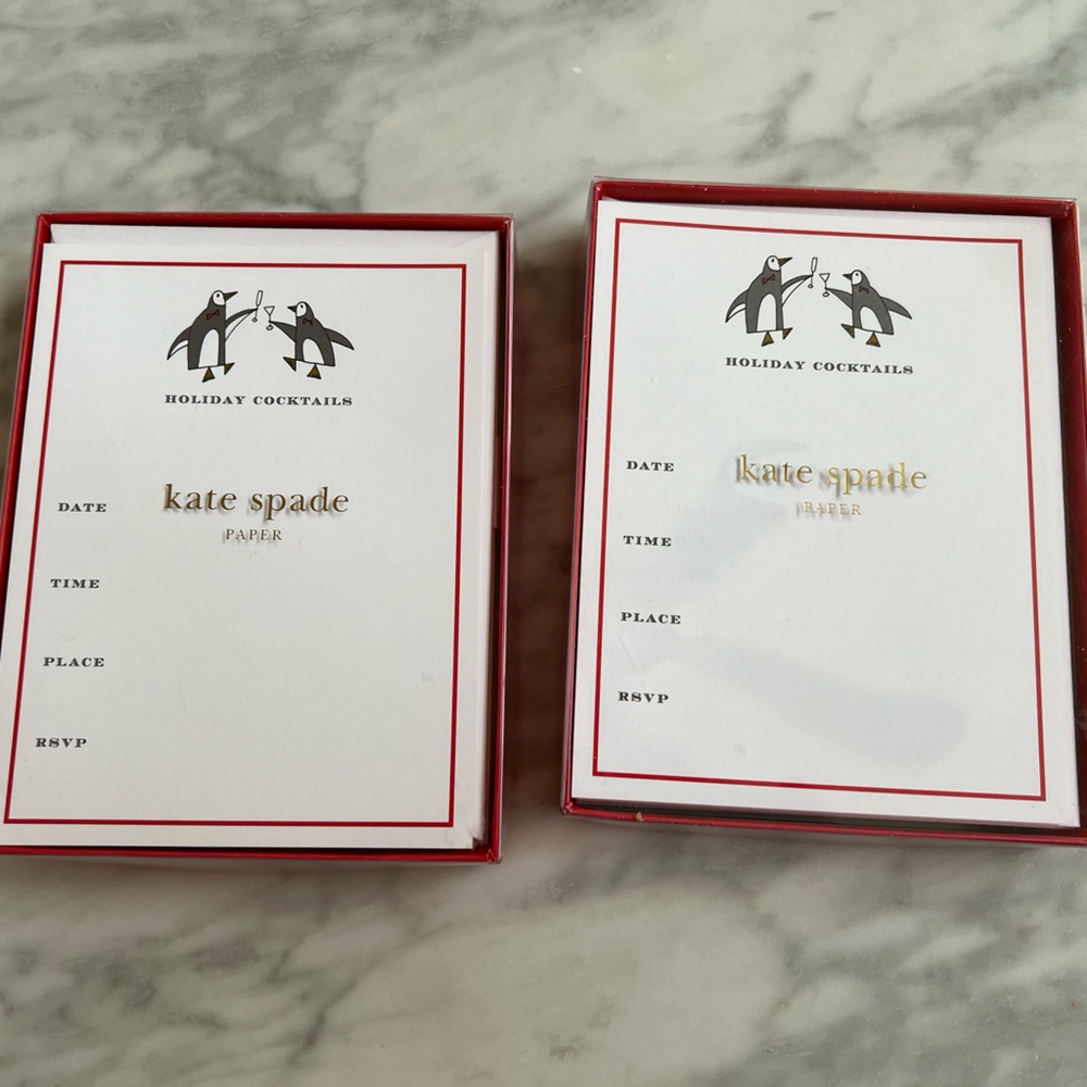 NWT Printable Kate Spade Holiday Cocktails Invitations